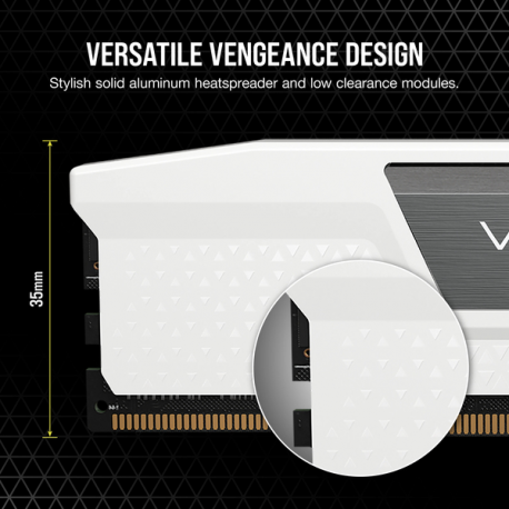 CORSAIR VENGEANCE 32GB 2x16GB DDR5 6000MT/s CL30-36-36-76 1.40V Intel XMP & AMD EXPO White - 8