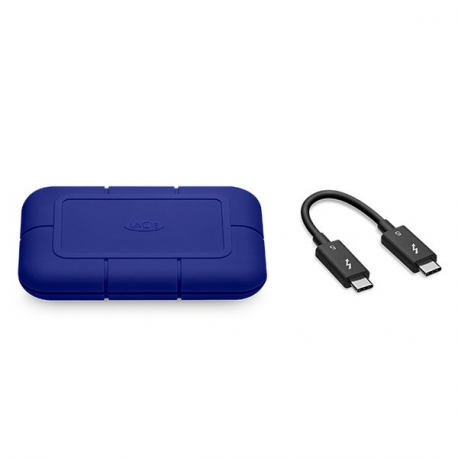 LaCie PRO5 STNA2000400 - SSD - 2 TB - rugged - external (portable) - Thunderbolt 5 (USB-C connector) - blue - with Seagate Rescue Data Recovery - 3