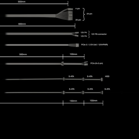 be quiet! Pure Power 12 - Power supply (internal) - ATX12V 3.1/ EPS12V 2.92 - 80 PLUS Gold - AC 100-240 V - 550 Watt - active PFC - Europe - black - 3
