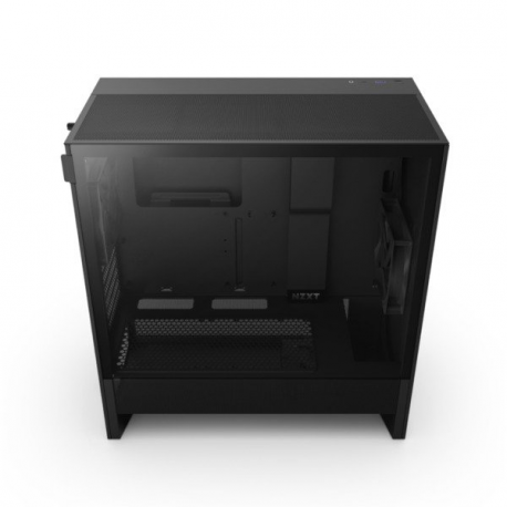 NZXT H series H5 Flow - Mid tower - extended ATX - windowed side panel (tempered glass) - no power supply - black - USB / Audio - 2