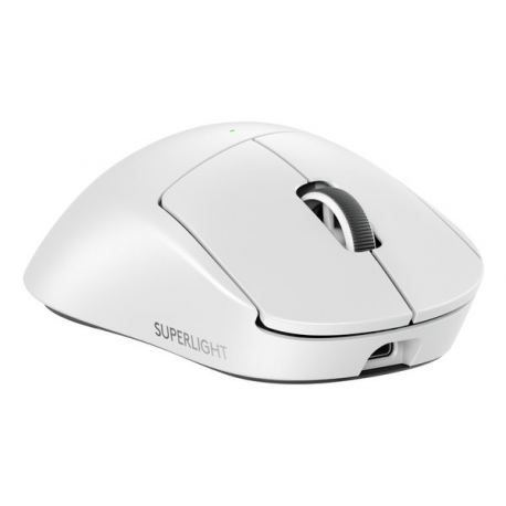 Logitech G PRO X SUPERLIGHT 2 DEX - Mouse - ergonomic - right-handed - optical - 5 buttons - wireless, wired - 2.4 GHz, USB - white - 3