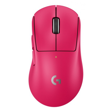 Logitech G PRO X SUPERLIGHT 2 DEX - Mouse - ergonomic - right-handed - optical - 5 buttons - wireless, wired - 2.4 GHz, USB - pink - 1