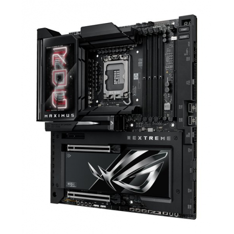 ASUS ROG MAXIMUS Z890 EXTREME - Motherboard - ATX - LGA1851 Socket - Z890 Chipset - USB4, USB 3.2 Gen 1, USB-C 3.2 Gen2, USB 3.2 Gen 2 - Wi-Fi 7, Bluetooth, 10 Gigabit LAN - onboard graphics (CPU required) - HD Audio (8-channel) - 17