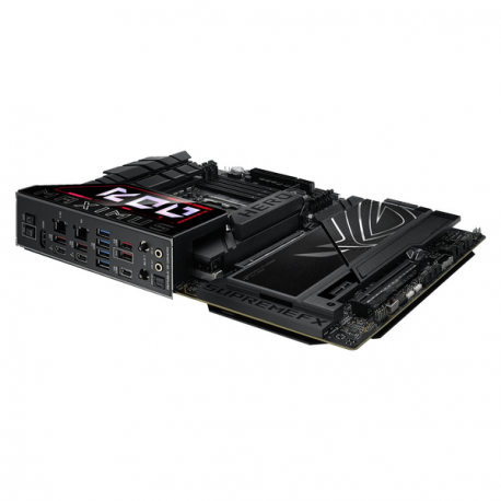 ASUS ROG MAXIMUS Z890 HERO - Motherboard - ATX - LGA1851 Socket - Z890 Chipset - USB4, USB 3.2 Gen 1, USB-C 3.2 Gen2, USB 3.2 Gen 2 - Wi-Fi 7, Bluetooth, 5 Gigabit Ethernet - onboard graphics (CPU required) - HD Audio (8-channel) - 7