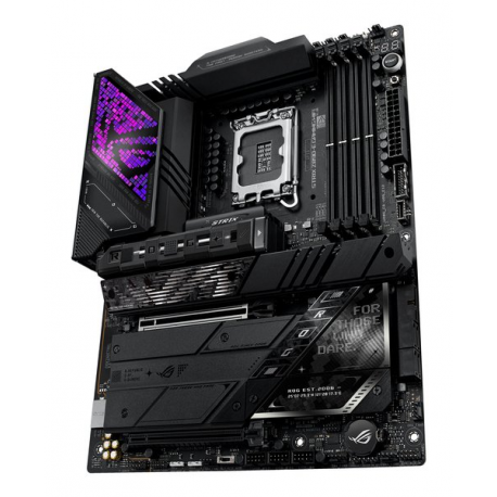 ASUS ROG STRIX Z890-E GAMING WIFI - Motherboard - ATX - LGA1851 Socket - Z890 Chipset - USB-C 3.2 Gen 2x2, USB 3.2 Gen 1, USB 3.2 Gen 2, USB-C 3.2 Gen2, USB4 - 5 Gigabit Ethernet, Wi-Fi 7, Bluetooth - onboard graphics (CPU required) - HD Audio (8-channel) - 12