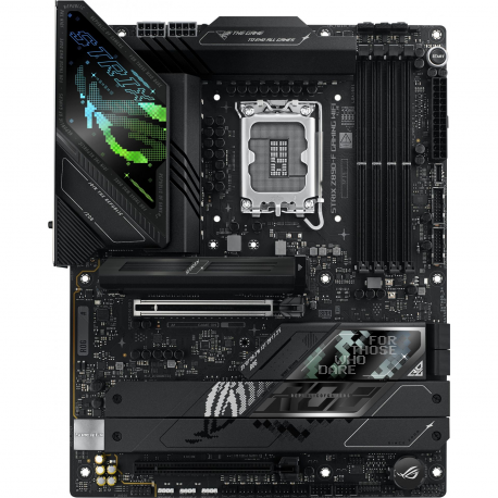 ASUS ROG STRIX Z890-F GAMING WIFI - Motherboard - ATX - LGA1851 Socket - Z890 Chipset - USB-C 3.2 Gen 2x2, USB 3.2 Gen 1, USB 3.2 Gen 2, USB-C 3.2 Gen2, USB4 - 2.5 Gigabit LAN, Wi-Fi 7, Bluetooth - onboard graphics (CPU required) - HD Audio (8-channel) - 0