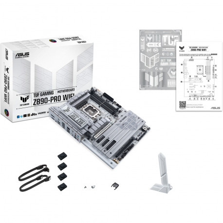 ASUS TUF GAMING Z890-PRO WIFI - Motherboard - ATX - LGA1851 Socket - Z890 Chipset - USB 3.2 Gen 1, USB4 - Wi-Fi 7, Bluetooth, 2.5 Gigabit LAN - onboard graphics (CPU required) - HD Audio (8-channel) - 1