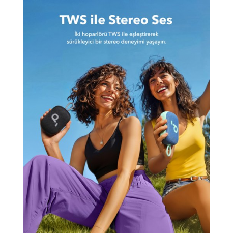 Soundcore Select 4 Go - Speaker - for portable use - wireless - Bluetooth - App-controlled - 5 Watt - black - 9