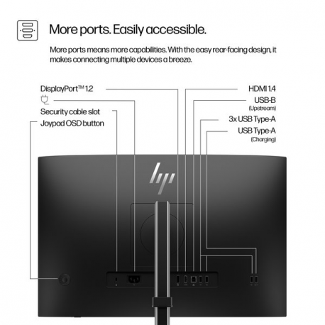 HP 524pn - Series 5 Pro - LED monitor - 24" - 1920 x 1200 WUXGA @ 100 Hz - IPS - 350 cd / m² - 1500:1 - 5 ms - HDMI, DisplayPort - silver (stand), jet black - 3