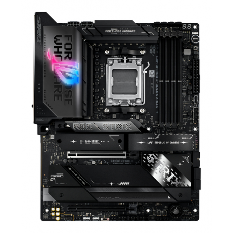 ASUS ROG STRIX X870E-E GAMING WIFI - Motherboard - ATX - Socket AM5 - AMD X870E Chipset - USB4, USB-C 3.2 Gen 2x2, USB-C 3.2 Gen2, USB 3.2 Gen 2, USB 3.2 Gen 1 - Wi-Fi 7, 5 Gigabit Ethernet, Bluetooth - onboard graphics (CPU required) - HD Audio (8-channel) - 0