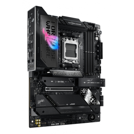 ASUS ROG STRIX X870E-E GAMING WIFI - Motherboard - ATX - Socket AM5 - AMD X870E Chipset - USB4, USB-C 3.2 Gen 2x2, USB-C 3.2 Gen2, USB 3.2 Gen 2, USB 3.2 Gen 1 - Wi-Fi 7, 5 Gigabit Ethernet, Bluetooth - onboard graphics (CPU required) - HD Audio (8-channel) - 5