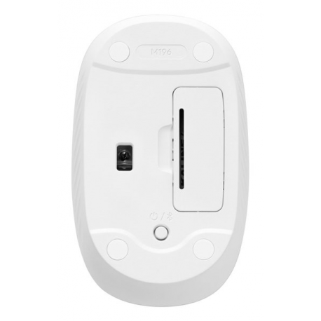 Logitech M196 - Mouse - right and left-handed - optical - 3 buttons - wireless - Bluetooth - off white - 3