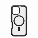 OtterBox Defender Series XT - Back cover for mobile phone - rugged - MagSafe compatibility - plastic - dark side (clear  /  black) - for Apple iPhone 16