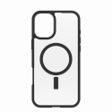 OtterBox React Series - Back cover for mobile phone - MagSafe compatibility - black crystal (clear / black) - for Apple iPhone 16 Plus