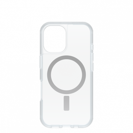 OtterBox React Series - Back cover for mobile phone - MagSafe compatibility - recycled plastic - clear - for Apple iPhone 16 - 0