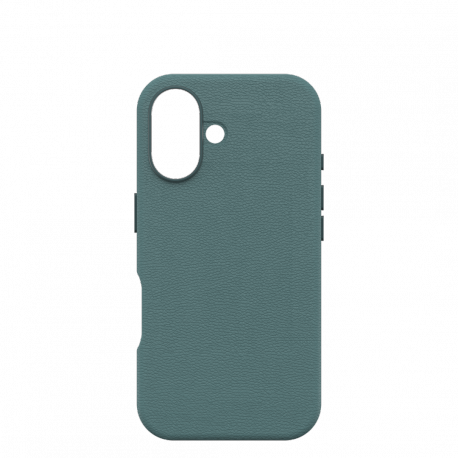 OtterBox Symmetry Series - Back cover for mobile phone - MagSafe compatibility - cactus leather, polyurethane - sagebrush (green) - for Apple iPhone 16 - 0