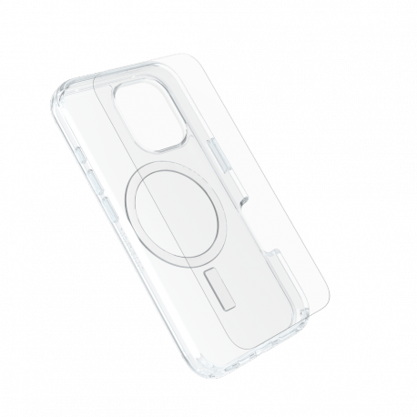 OtterBox Symmetry Series Clear - Back cover for mobile phone - MagSafe compatibility - plastic - clear - for Apple iPhone 16 - 0