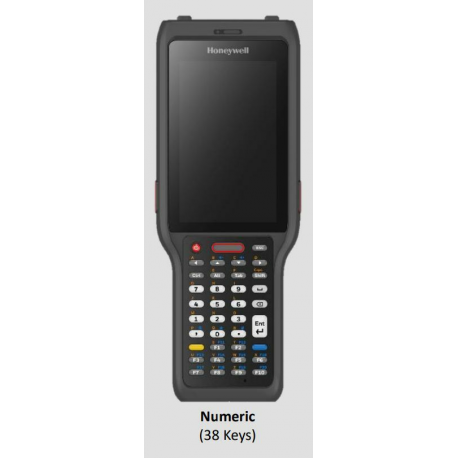 Honeywell CK62 - Data collection terminal - rugged - Android 14 or later - 128 GB - 4" colour (480 x 800) - rear camera - barcode reader - (2D imager) - USB host - microSD slot - Bluetooth, Wi-Fi 6E - 0