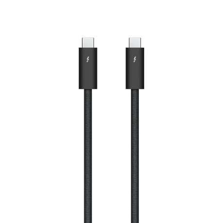 Apple Thunderbolt 4 Pro - Thunderbolt cable - 24 pin USB-C (M) to 24 pin USB-C (M) - USB 3.2  /  USB4  /  Thunderbolt 3  /  Thunderbolt 4  /  DisplayPort - 3 m - active, Daisy chain support - black - 1