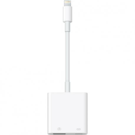 Apple - Lightning adapter - Lightning male to USB, Lightning female - 0