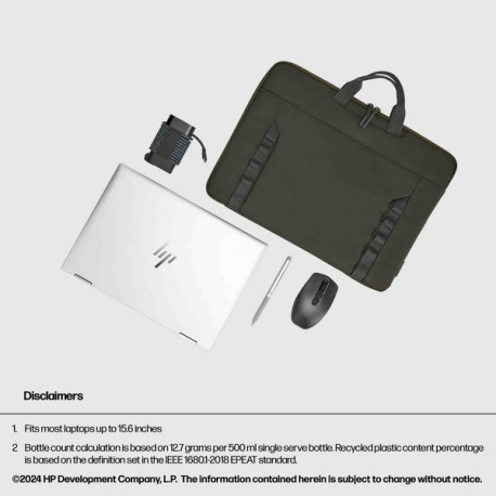 HP - Notebook sleeve - modular - 15.6" - grey, green - 1