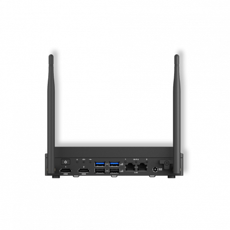 ASUS NUC 13 Rugged Tall BNUC13BRFA400B02I - Barebone - SFF 1 x Atom x7 x7425E  /  up to 3.4 GHz - RAM 0 GB - SSD - eMMC 64 GB - UHD Graphics - 2.5 Gigabit Ethernet, Gigabit Ethernet, IEEE 802.11ax (Wi-Fi 6E), Bluetooth 5.2 - black - 0