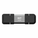 SILICON POWER Mobile C51 - USB flash drive - 64 GB - USB 3.0  /  USB-C - silver