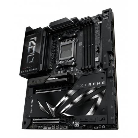 ASUS ROG CROSSHAIR X870E EXTREME - Motherboard - ATX - Socket AM5 - AMD X870E Chipset - USB4, USB-C 3.2 Gen2, USB 3.2 Gen 2, USB-C 3.2 Gen 2x2, USB 3.2 Gen 1 - Wi-Fi 7, Bluetooth, 5 Gigabit Ethernet, 10 Gigabit LAN - onboard graphics (CPU required) - HD Audio (8-channel) - 13