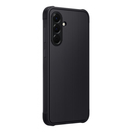 Samsung EF-RA566 - Back cover for mobile phone - rugged - thermoplastic polyurethane (TPU) - black - for Galaxy A55 - 2