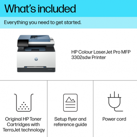 HP Color LaserJet Pro MFP 3302sdw 25ppm Printer
