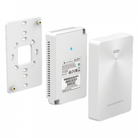 Grandstream GWN7661 - Radio access point - indoor - Wi-Fi 6 - 2.4 GHz, 5 GHz - in wall - 3