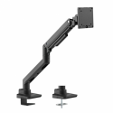 LogiLink - Mounting kit (desk mount) - adjustable arm - for LCD display /  curved LCD display - gas spring - plastic, aluminium, steel - black - screen size: 17"-49"