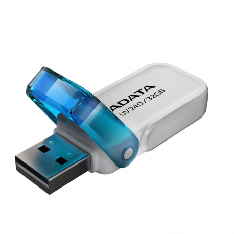 ADATA UV240 - USB flash drive - 32 GB - USB 2.0 - white - 2