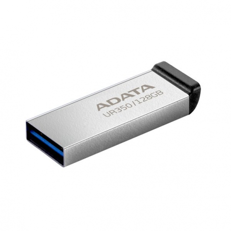 ADATA UR350 - USB flash drive - 128 GB - USB 3.2 Gen 1 - black, nickel - 1