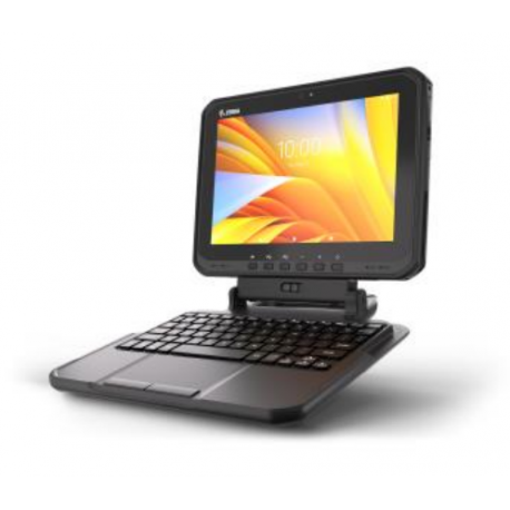 Zebra - Keyboard - 2-in-1 - with touchpad, integrated handle - backlit - dock - AZERTY - French - key switch: Scissor-Switch - 1
