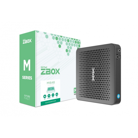 ZOTAC ZBOX M Series MI648 edge - Barebone - mini PC - 1 x Core i5 1340P / 1.9 GHz - RAM 0 GB - Intel Iris Xe Graphics - Gigabit Ethernet, Bluetooth 5.2, IEEE 802.11ax (Wi-Fi 6) WLAN: - 802.11a / b / g / n / ac / ax, Bluetooth 5.2 - 7