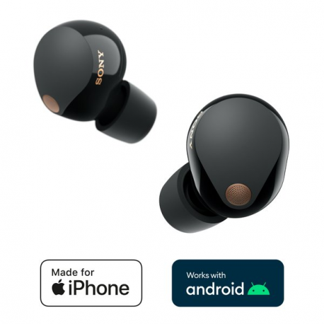 Sony WF-1000XM5 - True wireless earphones with mic - in-ear - Bluetooth - active noise cancelling - black - 4