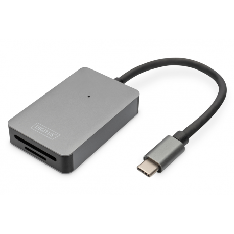 DIGITUS USB-C Card Reader 2 Port UHS-II SD4.0 TF4.0 300Mb/s