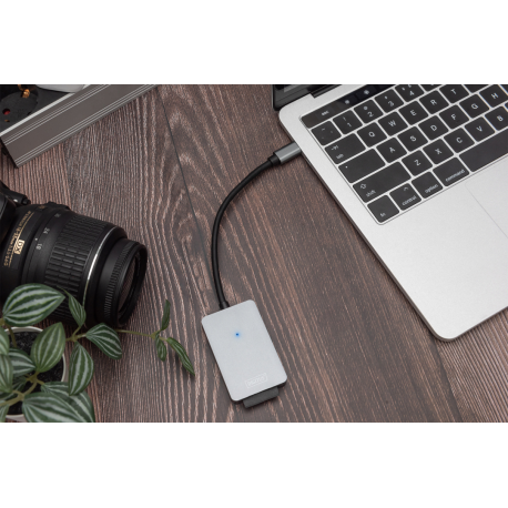 DIGITUS USB-C Card Reader 2 Port UHS-II SD4.0 TF4.0 300Mb/s