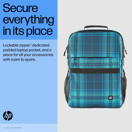 HP - Campus XL - notebook carrying backpack - 16.1" - stone marble - 3