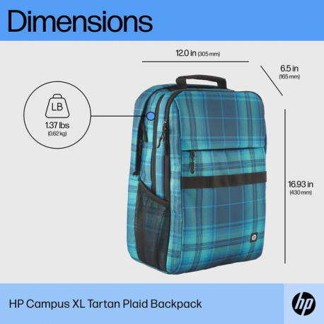 HP - Campus XL - notebook carrying backpack - 16.1" - tie dye - 0