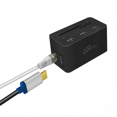 LogiLink - Docking station - USB-C 3.2 Gen 1 - HDMI - GigE - 2