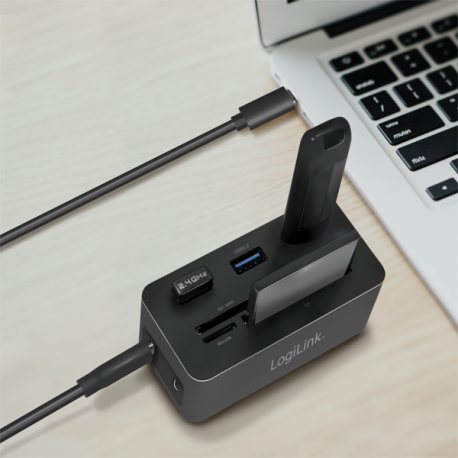 LogiLink - Docking station - USB-C 3.2 Gen 1 - HDMI - GigE - 4
