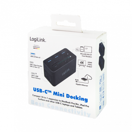 LogiLink - Docking station - USB-C 3.2 Gen 1 - HDMI - GigE - 7