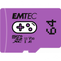 EMTEC Gaming - Flash memory card - 64 GB - A1  /  Video Class V30  /  UHS-I U3 - microSDXC UHS-I - purple