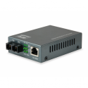 LevelOne FVT-1106 - Fibre media converter - 100Mb LAN - 10Base-T, 100Base-FX, 100Base-TX - RJ-45  /  SC single-mode - up to 120 km - 1310 nm