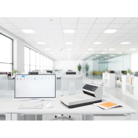 Fujitsu fi-8290 - Document scanner - flatbed: CCD  /  ADF: dual CIS - Duplex - 216 x 355.6 mm - 600 dpi x 600 dpi - up to 90 ppm (mono)  /  up to 90 ppm (colour) - ADF (100 sheets) - up to 13000 scans per day - Gigabit LAN, USB 3.2 Gen 1 - 4