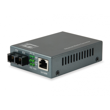 LevelOne FVT-1103 - Fibre media converter - 100Mb LAN - 10Base-T, 100Base-FX, 100Base-TX - RJ-45  /  SC single-mode - up to 40 km - 1310 nm - 0
