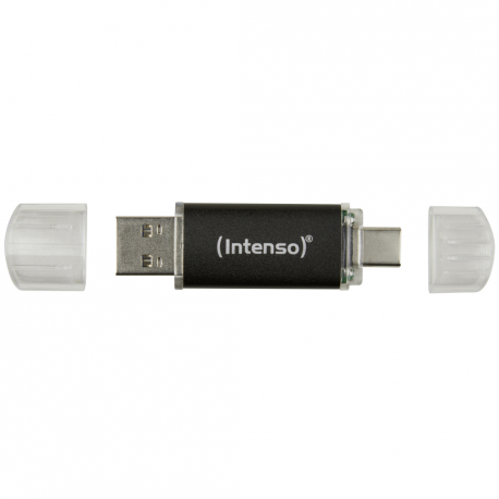 Intenso Twist Line - USB flash drive - 64 GB - USB 3.2 Gen 1  /  USB-C - anthracite - 1