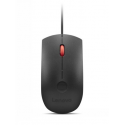 Lenovo - Mouse - optical - 3 buttons - wired - USB - black, red